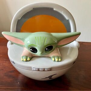 Star Wars Mandolorian Grogu ceramic coin bank